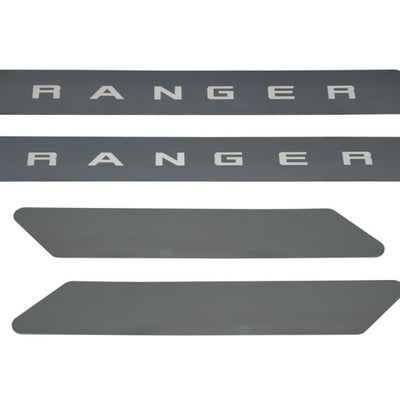 Putco 19-20 Ford Ranger SuperCrew - w/ RANGER Etching (4pcs) Black Platinum Door Sills