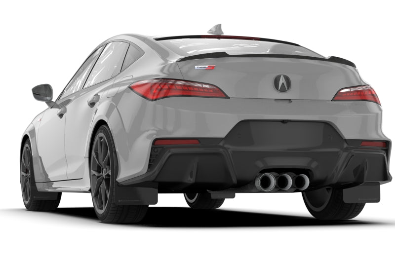 Rally Armor 23-25 Acura Integra A-Spec Black UR Mud Flap W/White Logo (No Drilling Req.)