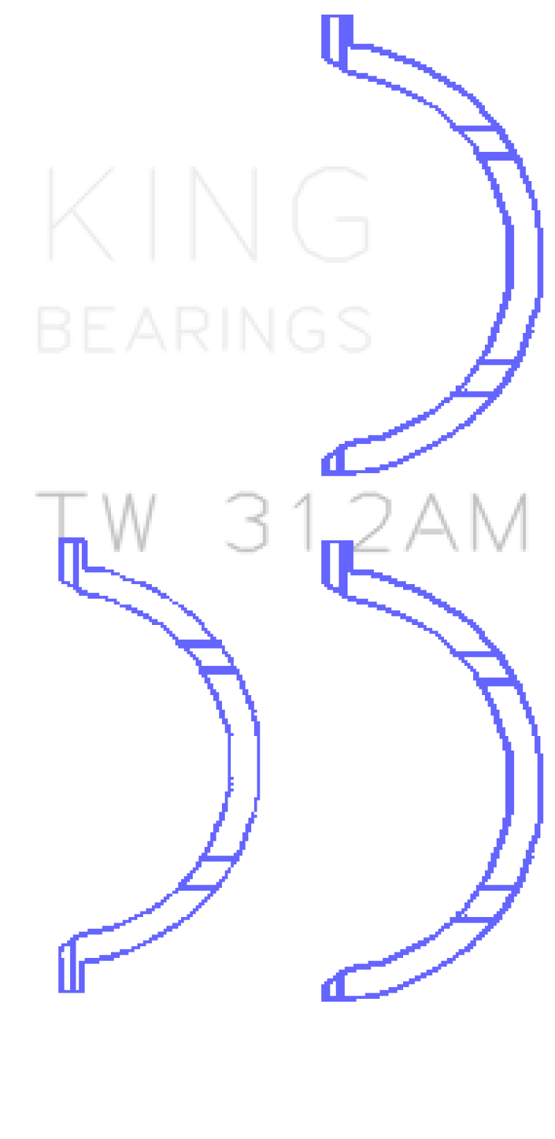 King Engine Bearings Chevrolet V8 6.6L Turbo Diesel 2001-09 Thrust Washer Set