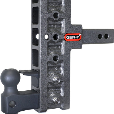 Gen-Y Mega Duty 2in Shank 7.5in Offset Drop 10K Hitch w/GH-031 Dual-Ball/GH-032 Pintle Lock