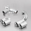 Remus 2012 BMW 3 Series F30 LCI Sedan / F31 LCI Touring Chrome 76mm Straight Cut Tail Pipe Set