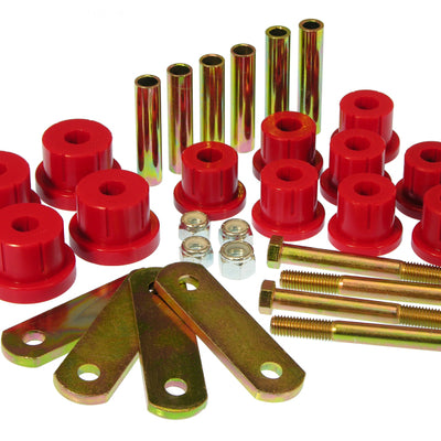 Prothane 67-81 Chevy Camaro HD Spring & Shackles Bushings - Red