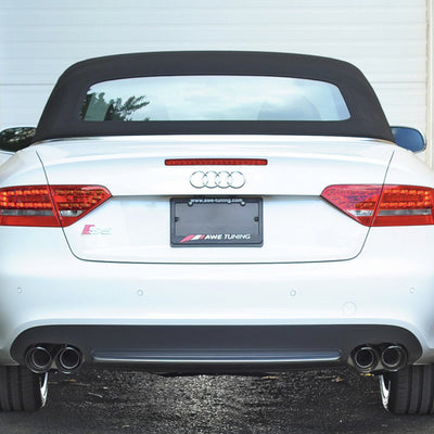 AWE Tuning B8 / B8.5 S5 Cabrio Touring Edition Exhaust - Non-Resonated - Diamond Black Tips