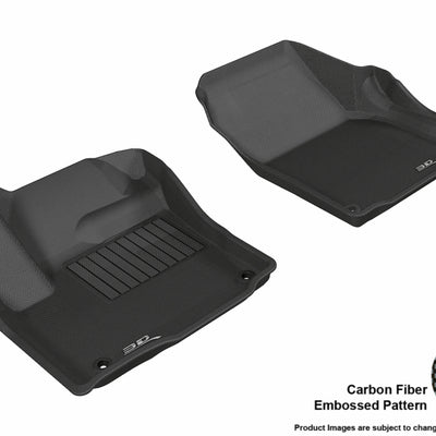 3D MAXpider 2012-2020 Land Rover Range Rover Evoque Kagu 1st Row Floormat - Black