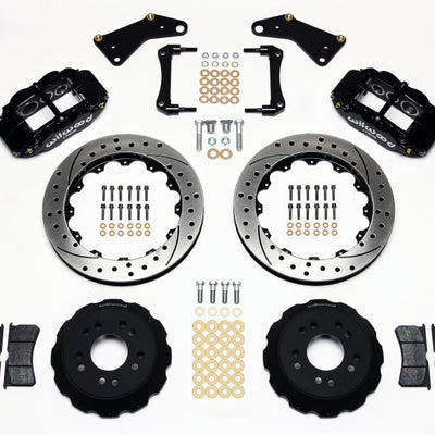 Wilwood Narrow Superlite 6R Front Hat Kit 13.06in Drilled 65-82 Corvette C2/C3