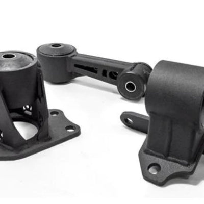 Innovative 09-13 Honda FIT/JAZZ L-Series Black Steel Mounts 85A Bushings