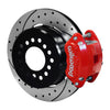 Wilwood D154 P/S P-B Kit Drilled-Red Mopar/Dana 2.50in Off w/Snap Ring Brng