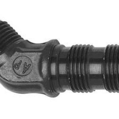 Fragola -8AN x 45 Degree Bulkhead - Black