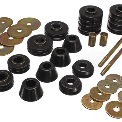 Energy Suspension 67-72 GM 3/4 Ton C-20/C2500 / 1 Ton C-30/C3500 2WD Black Body(cab) Mount Set