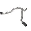 aFe Large Bore-HD 4in 409SS DPF-Back Exhaust System w/Black Tip 20 GM Diesel Trucks V8-6.6L (td) L5P