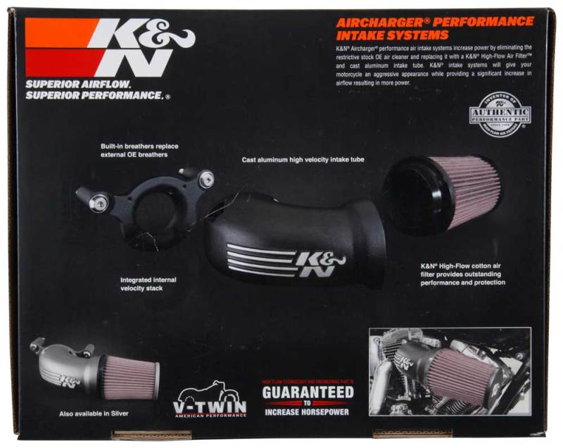K&N 17-18 Harley-Davidson Touring Models Performance Air Intake System