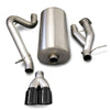 Corsa 2003-2006 Hummer H2 6.0L V8 Black Sport 3in Single Rear Twin 4in Tips Cat-Back Exhaust