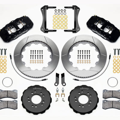 Wilwood AERO6 Front Hat Kit 14.00 2005-2014 Mustang w/ BMR Suspn. w/Lines