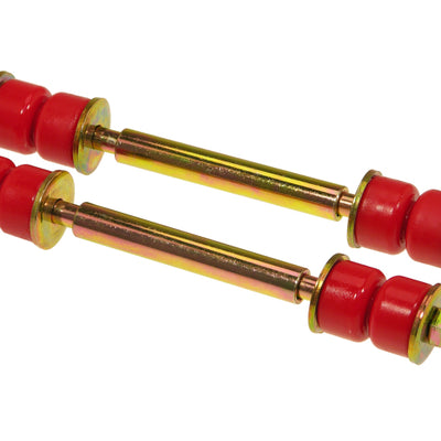 Prothane Universal End Link Set - 5 3/8in Mounting Length - Red