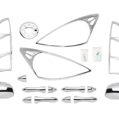 Putco 00-04 Ford Focus (4 Door) DH/MC/TL/HL/FTC Chrome Trim Accessory Kits