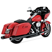 Vance & Hines HD Dresser 95-16 Hi-Output Slipons Black Slip-On Exhaust