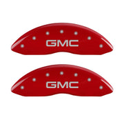 MGP 4 Caliper Covers Engraved Front & Rear Envoy Red finish silver ch