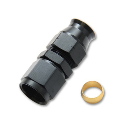 Vibrant -6AN Female to 3/8in Tube Adapter Fitting (w/ Brass Olive Insert)