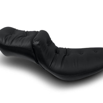 Mustang 58-84 Harley FX/FL Duke Extra Wide 1PC Seat Regal - Black