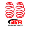 BMR 10-15 5th Gen Camaro V8 Front Lowering Springs - Red