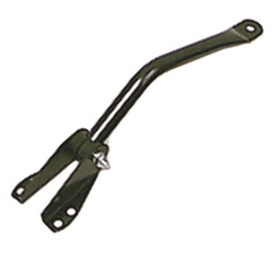 Rugged Ridge 55-86 Jeep CJ Black Left Mirror Arm & Bracket