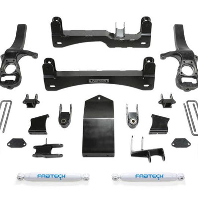 Fabtech 19-21 GM K1500 P/U 6in Basic Sys w/Perf Shks
