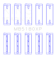King Engine Bearings Renault F8Q/F7R/F8M (Size STD) Performance Main Bearing Set