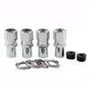 McGard Hex Lug Nut (Drag Racing Reg. Shank) 7/16-20 / 13/16 Hex / 1.86in. Length (4-Pack) - Chrome