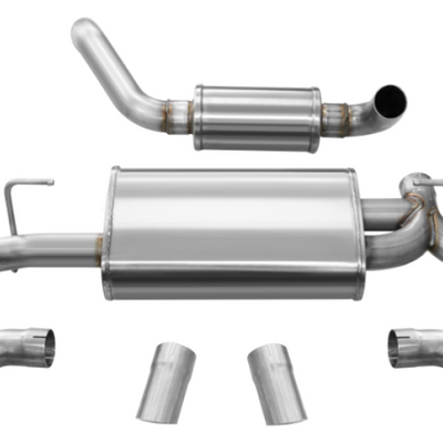 Corsa 2018-2025 Jeep Wrangler JL 2.5in Dual Rear Turn Down Exit Touring Axle-Back Exhaust