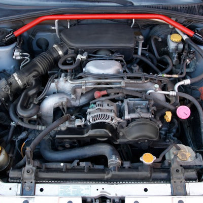 Perrin 02-07 Subaru Impreza (WRX/STi/RS/2.5i) / 04-08 Forester Front Strut Brace - Red