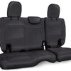 PRP 2018+ Jeep Wrangler JLU/4 Door Rear Bench Cover w/ Cloth Interior - Black w/ Red Stitching