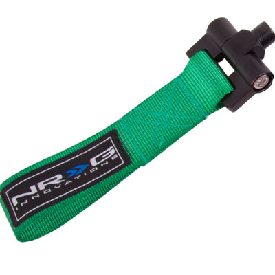 NRG Bolt-In Tow Strap Green - Subaru WRX / STi 02-07 (5000lb. Limit)