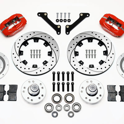Wilwood Forged Dynalite Front Kit 12.19in Drilled Red 70-78 Camaro
