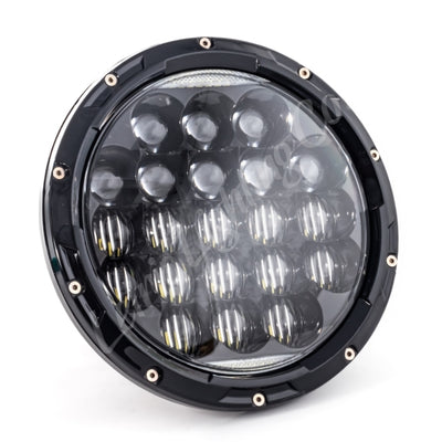 Letric Lighting 7in Led Aggressive Headlght Blk