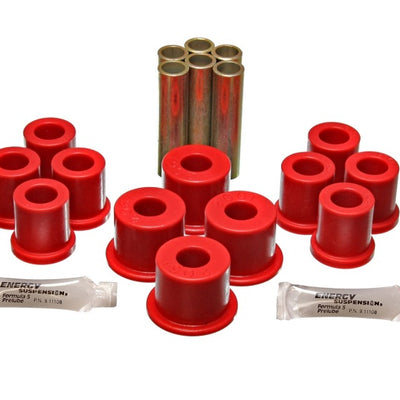 Energy Suspension Fd 4 Wd Frt Sprg Bush Set - Red