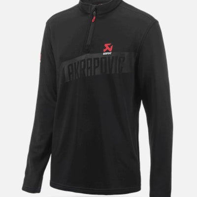 Akrapovic Mens Corpo Turtleneck Zip Black - Medium