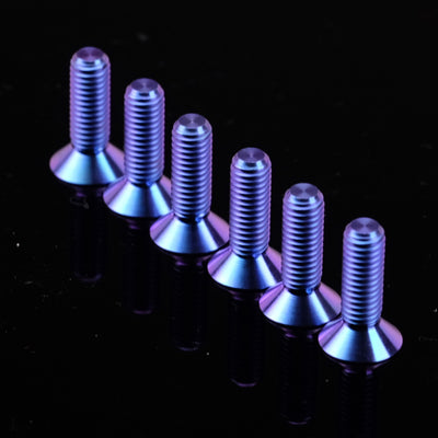 NRG Titanium Steering Wheel Screw Upgrade Kit (Conical) - Purple