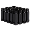 BLOX Racing 12-Sided P17 Tuner Lug Nuts 12x1.25 - Black Steel - Set of 20