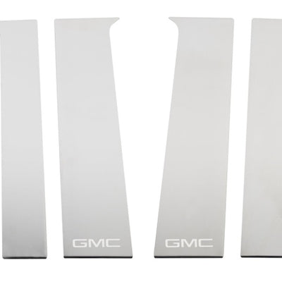 Putco 2020 GMC Sierra HD - GMC Etching - Crew Cab / Double Cab (6pcs) SS Pillar Posts