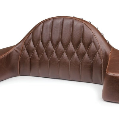 Mustang 14-21 Indian Chieftain,Chief,Dk Horse,Roadmaster,Vint Pass Backrest w/Diam Stitch - Brown