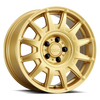 Raceline 401GD Aero 15x7in / 5x100 BP / 15mm Offset / 72.62mm Bore - Gloss Gold Wheel