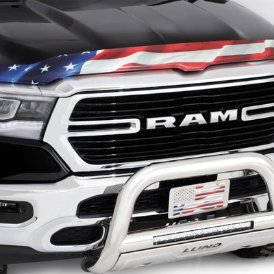 Stampede 19-23 Ram 1500 (Excl. Rebel/TRX) Vigilante Premium Hood Protector - Flag