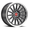 Raceline 315G Grip 17x8in / 5x114.3 BP / 40mm Offset / 72.6mm Bore - Gunmetal & Machined Wheel