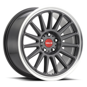 Raceline 315G Grip 18x8.5in / 5x108 BP / 45mm Offset / 72.6mm Bore - Gunmetal & Machined Wheel
