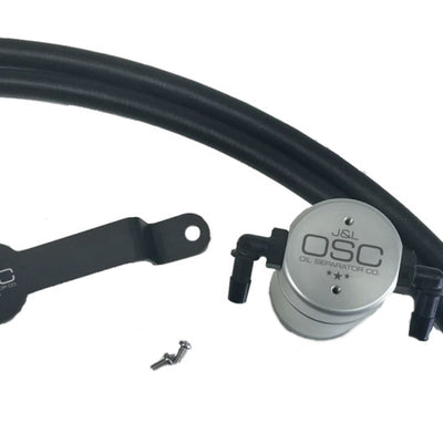 J&L 13-19 Ford Fusion 2.0L EcoBoost Passenger Side Oil Separator 3.0 - Clear Anodized