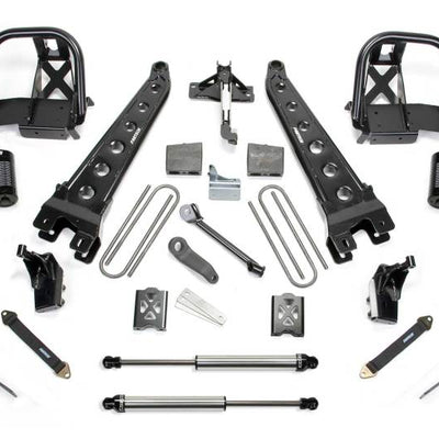 Fabtech 08-10 Ford F250 4WD w/o Factory Overload 8in Rad Arm Sys w/Dlss 4.0 C/O& Rr Dlss