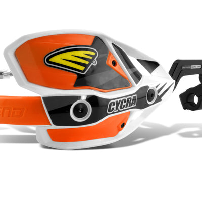 Cycra CRM Ultra 1-1/8 in. Clamp w/White Shields/Orange Covers
