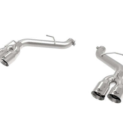 aFe POWER MACH Force-Xp 3in Axle-Back Exhaust 16-20 Chevy Camaro SS V8 6.2L w/o Mufflers - Polished