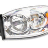 Raxiom 06-08 Dodge RAM 1500 Axial Series OEM Style Rep Headlights- Chrome Housing (Clear Lens)