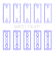 King Engine Bearings Mitsubishi 4G91/4G92/4G93 16V (Size STDX) Crankshaft Main Bearing Set